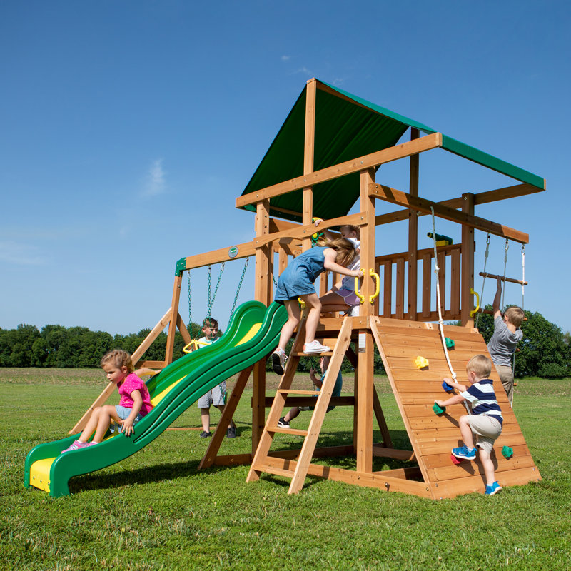 Backyard discovery parkway all cedar wood playset swing set online